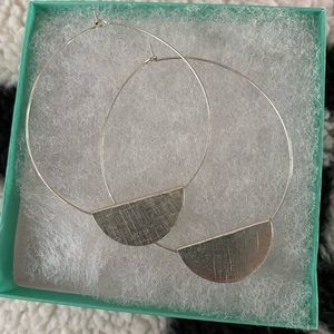 Large Silver Hoops